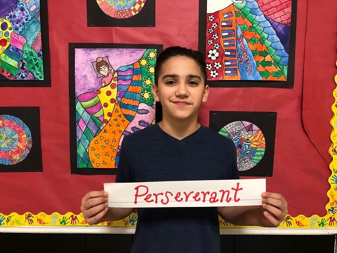 Michael is a shining example of perseverance.  Despite the fact that Michael doesn’t LOVE to come to school every day, he still strives to do his best in all his classes.  Michael is a polite and caring young man who works hard and works well with others.  Your teachers and your peers are proud to have you in our classes! 