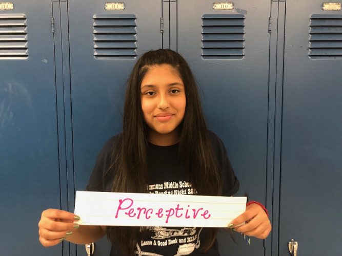   Crystal Fabela is an avid reader, a fantastic writer and the kind of student who is quietly on task. She is perceptive and willing to help any student. I can count on her to provide examples and to be have her work done. But more than that Crystal always takes the high road and is kind, perceptive and works well with everyone.