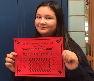 Rebeka is a student that exhibits a quiet strength. She may sometimes fly under our radar, but she is always a student that can be counted on to be engaged with whatever activity we are doing. Rebeka is also a valuable part of Student Council and supports her community. Way to go Rebeka
