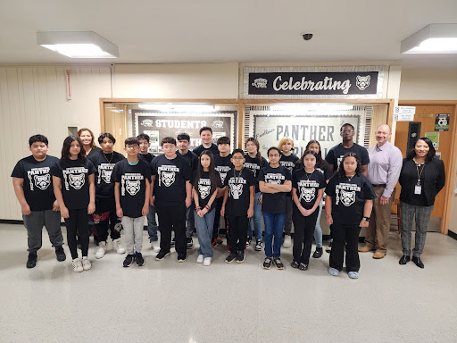 Panther Pride Schoolwide, Students of the Month, March 2024;   Grade 6 Students:  America C.A., Ramses G,. Camila G.E., Giovanny R., Dayanara S., Kevin S., Victor V. Jorge X.P.     Grade 7 Students:  Annabella C., Juan F. G., Jamie G., Andrea G., Jonathan G., Anthony M., Leslie S.,    Grade 8 Students:   Fortune O., Natalia P., Sania R., Kristal R.M., Alexandra Z.