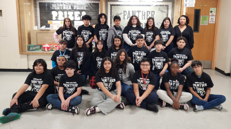 Principal Mrs. Patterson   Grade 6 Students:  Camila C., Jordan C., Nailah D.W., Gael G-C., Mateo M., Alondra R., Maria V.A., Amar W.   Grade 7 Students:  Francisco A., Manuel B.G., Betzy D., Joselyn G., Hitsviubel G.G., Edwin R., Adrian R., Melissa U.   Grade 8 Students:  Joceline C.A., Emmanuel G., Andre M.V., Alexa O., Analeah R., Gianna R., Yerik S., Sophia V.